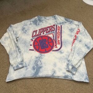 Vintage Junk Food LA Clippers tie-dye long sleeve‎ shirt Size L